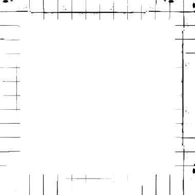 Boş boşluğu olan soyut siyah beyaz çerçeve, vektör illüstrasyonu