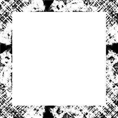 Boş boşluğu olan soyut siyah beyaz çerçeve, vektör illüstrasyonu