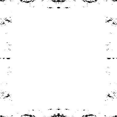 Boş boşluğu olan soyut siyah beyaz çerçeve, vektör illüstrasyonu