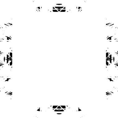 Boş boşluğu olan soyut siyah beyaz çerçeve, vektör illüstrasyonu