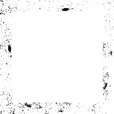 Beyaz arkaplanda grunge çerçeve, vektör illüstrasyonu