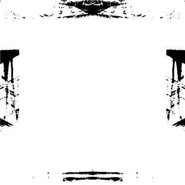 Boş alanı olan soyut grunge çerçeve, vektör illüstrasyonu