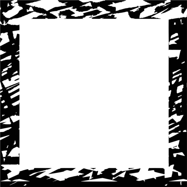 Astratto Grunge Quadrato Nero Sfondo Bianco Illustrazione Vettoriale — Vettoriale Stock