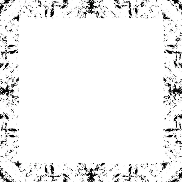 Fond Grunge Noir Blanc Cadre Carré Avec Espace Vide — Image vectorielle