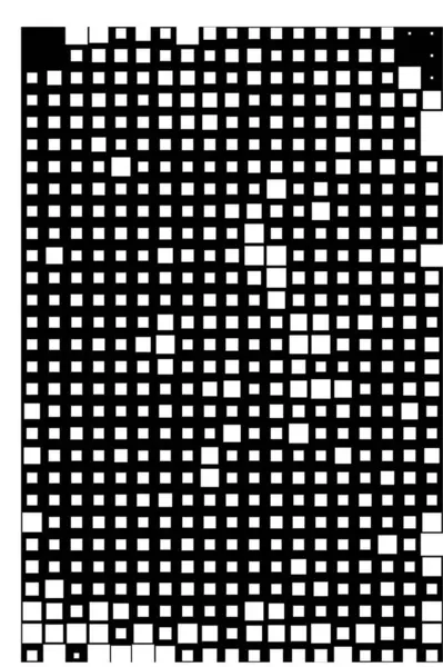 Verzweifelten Hintergrund Schwarzen Quadraten Grunge Textur — Stockvektor