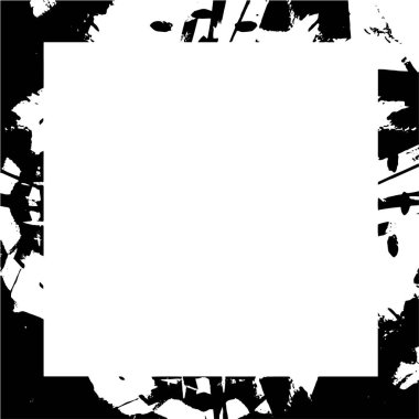 Beyaz arkaplanda grunge çerçeve, vektör illüstrasyonu