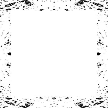 Boş alanı olan soyut grunge çerçeve, vektör illüstrasyonu
