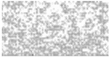 Kareleri olan soyut siyah beyaz arkaplan. Vektör çizimi. Mozaik kavram 