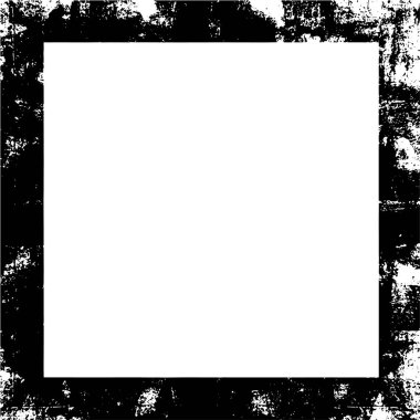 Beyaz arkaplanda grunge çerçeve, vektör illüstrasyonu