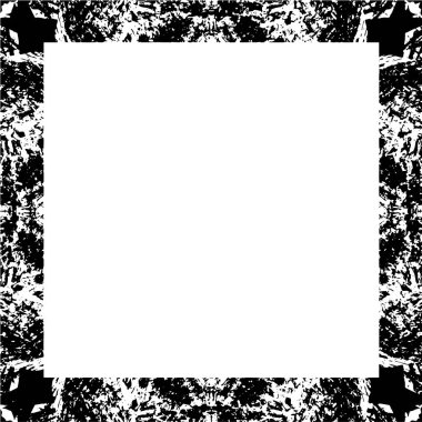 Black and white grunge frame background