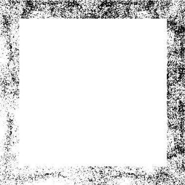 Beyaz arkaplanda grunge çerçeve, vektör illüstrasyonu