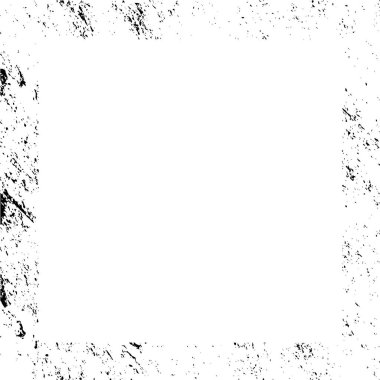 Siyah beyaz, grunge desenli soyut çerçeve
