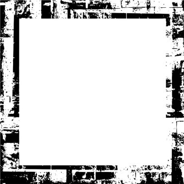 Beyaz arkaplanda grunge çerçeve, vektör illüstrasyonu