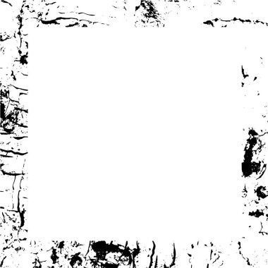 Beyaz arkaplanda grunge çerçeve, vektör illüstrasyonu