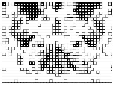 Soyut piksel mozaik arkaplan. siyah ve beyaz arkaplan 