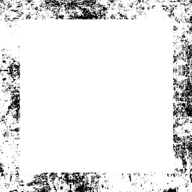 Beyaz arkaplanda grunge çerçeve, vektör illüstrasyonu