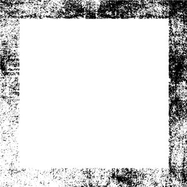 Beyaz arkaplanda grunge çerçeve, vektör illüstrasyonu