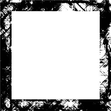 Black and white grunge frame background