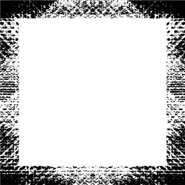Boş alanı olan soyut siyah beyaz çerçeve