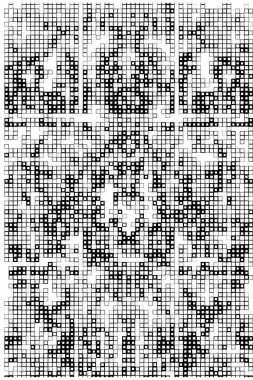 Kare dikdörtgen elementlere göre düzenlenmiş soyut mozaik. vektör mozaik kare deseni