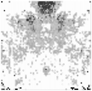 Kare dikdörtgen elementlere göre düzenlenmiş soyut mozaik. vektör mozaik kare deseni