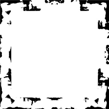 Tek renkli çerçeve, soyut siyah beyaz arkaplan. vektör illüstrasyonu   