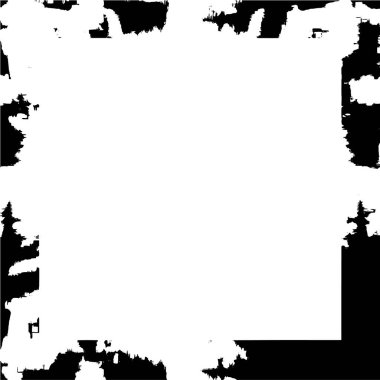 Tek renkli çerçeve, soyut siyah beyaz arkaplan. vektör illüstrasyonu   