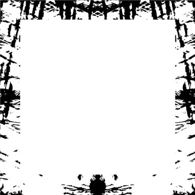 Siyah beyaz soyut arkaplan, çerçeve. vektör illüstrasyonu      
