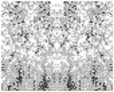 Kare dikdörtgen elementlere göre düzenlenmiş soyut mozaik. vektör mozaik kare deseni