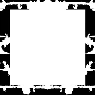 Siyah beyaz soyut arkaplan, çerçeve. vektör illüstrasyonu      