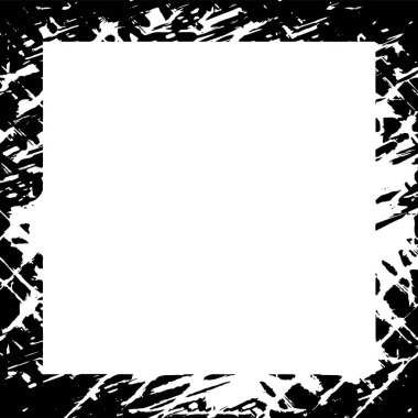 Siyah beyaz eski model. Geçmişe dönük desenli soyut çerçeve