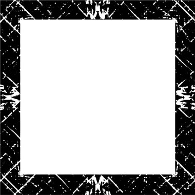 Black and white grunge frame background