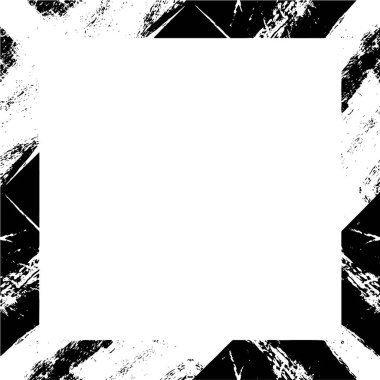 siyah ve beyaz grunge çerçeve arkaplanı, vektör illüstrasyonu 