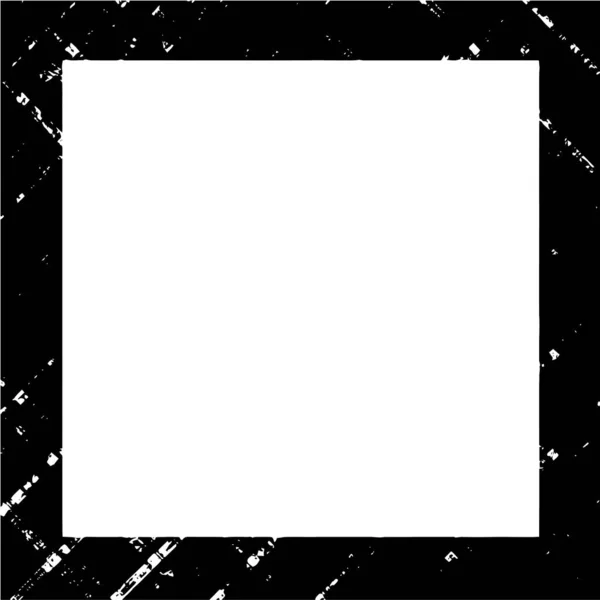 Black White Grunge Frame Background — Image vectorielle