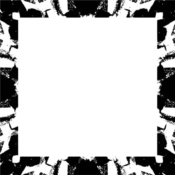 Black White Grunge Frame Background — स्टॉक वेक्टर