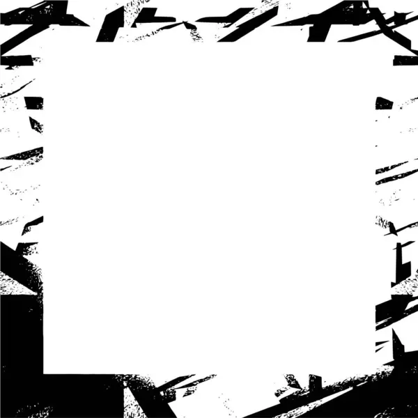 Abstrakt Grunge Fyrkantig Ram Bakgrund Vektor Illustration — Stock vektor