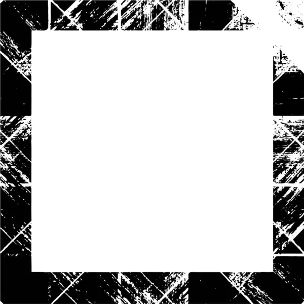 Black White Grunge Frame Background — Stockový vektor
