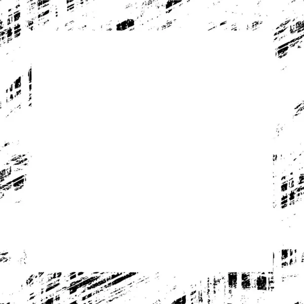 Cadre Monochrome Rugueux Fond Grunge Effet Texturé Abstrait — Image vectorielle