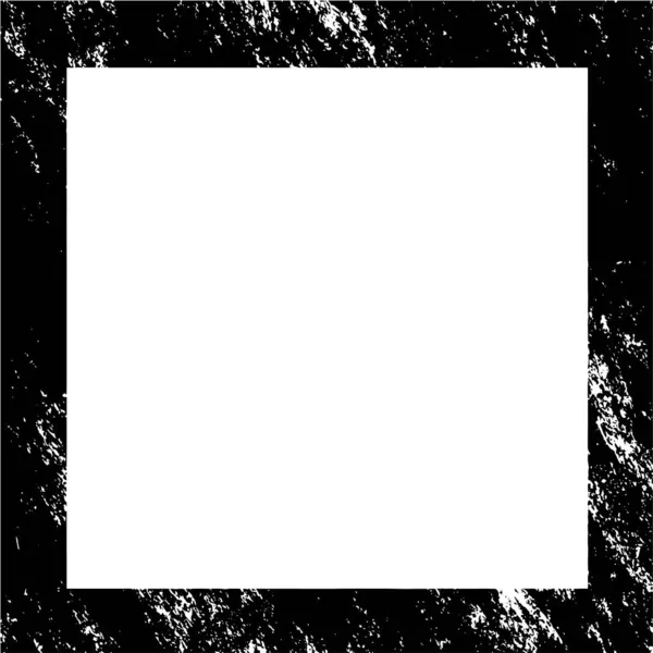 Cadre Monochrome Rugueux Fond Grunge Effet Texturé Abstrait — Image vectorielle