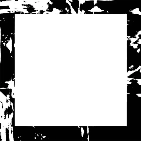 Grov Monokrom Ramme Grunge Baggrund Abstrakt Tekstureret Effekt – Stock-vektor