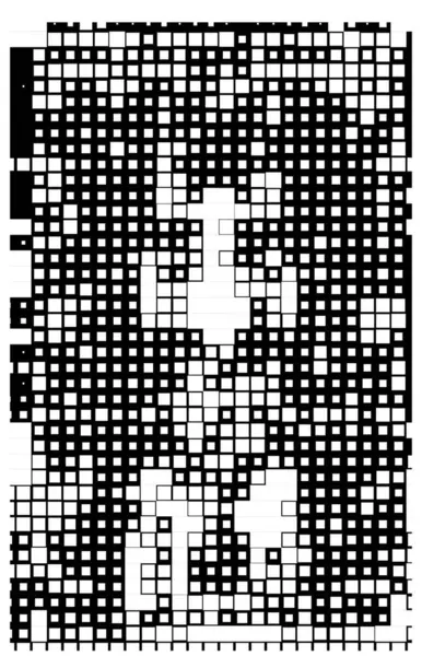 Abstrakcyjna Mozaika Zorganizowana Przez Prostokąty Kwadratowe Wektor Mozaika Kwadratowy Wzór — Wektor stockowy