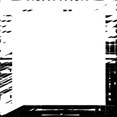 Siyah beyaz eski model. Geçmişe dönük desenli soyut çerçeve