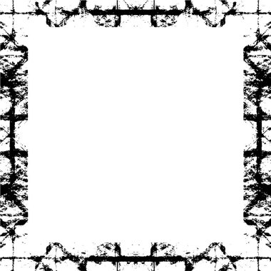 siyah ve beyaz tek renkli çerçeve, soyut antika desenli retro desenli
