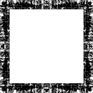 Black and white grunge frame background