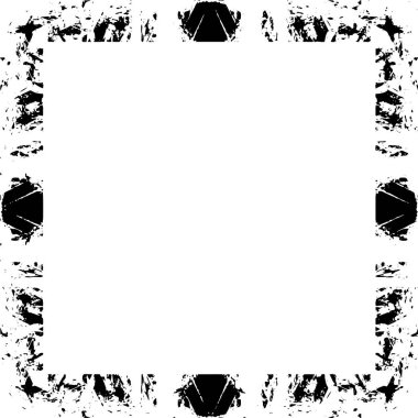 Black and white grunge frame background