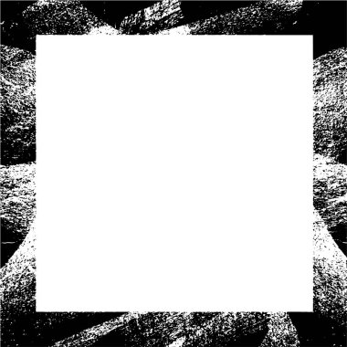 Siyah beyaz eski model. Geçmişe dönük desenli soyut çerçeve