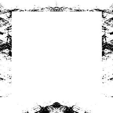 siyah ve beyaz tek renkli çerçeve, soyut antika desenli retro desenli