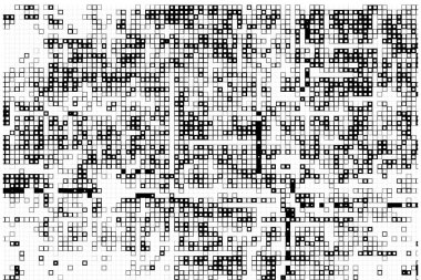 Kare dikdörtgen elementlere göre düzenlenmiş soyut mozaik. vektör mozaik kare deseni