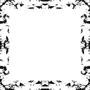 Siyah beyaz desenli sıkıntılı çerçeve