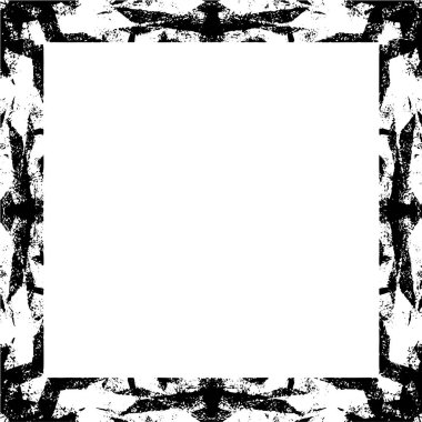 Black and white grunge frame background